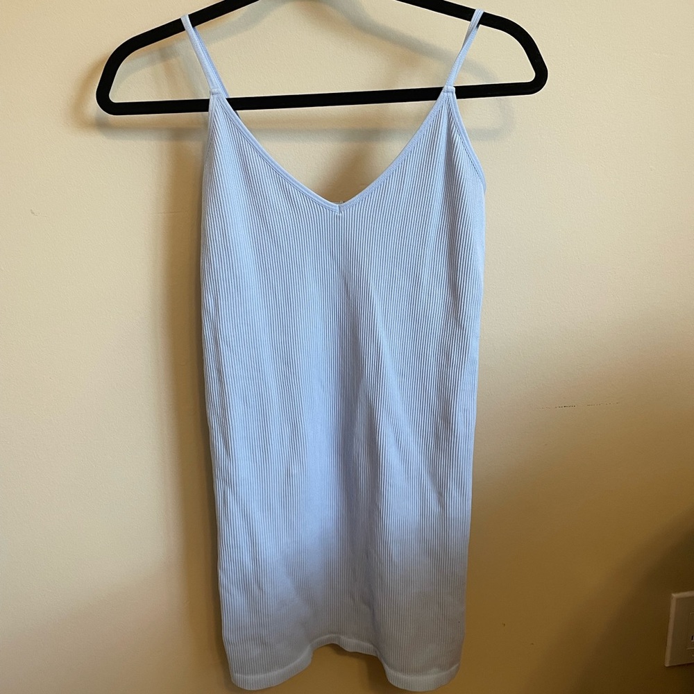 Dusty Blue Bodycon Midi Dress